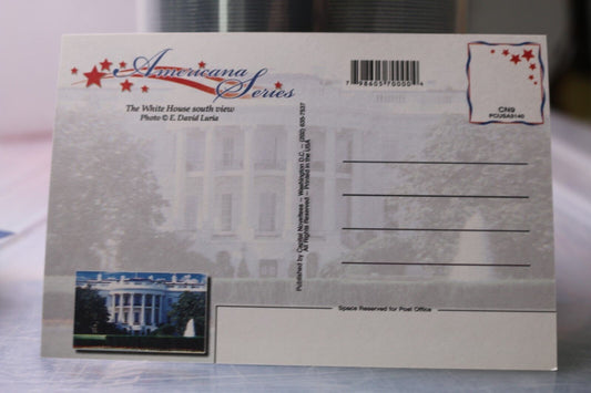 Vintage Post Card Washington D.C. White House Americana Series South View