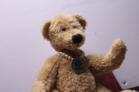 ⭐️Crabtree & Evelyn 100% Mohair Cyrus Jointed Limited Edition Teddy Bear W/ Tags