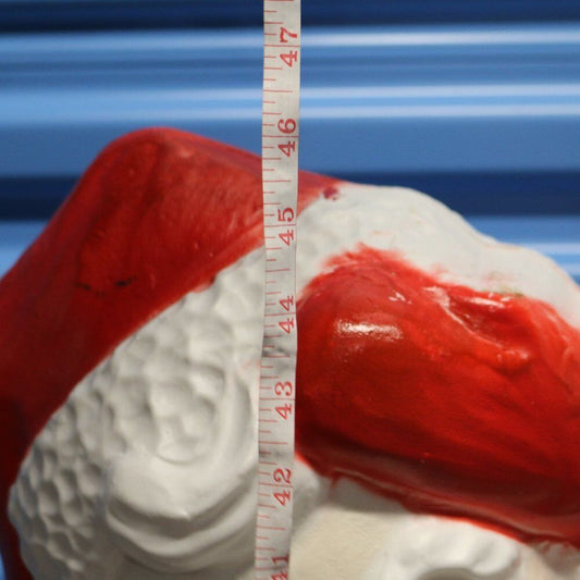 Vintage Union Products 45" Santa Claus Blow Mold With List Christmas Yard Decor