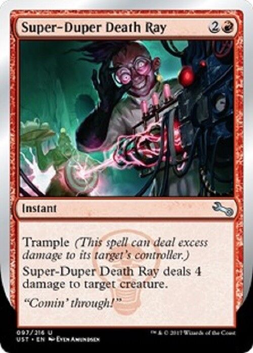 MTG MTG 2X Super-Duper Death Ray NM Unstable cards Magic The Gathering