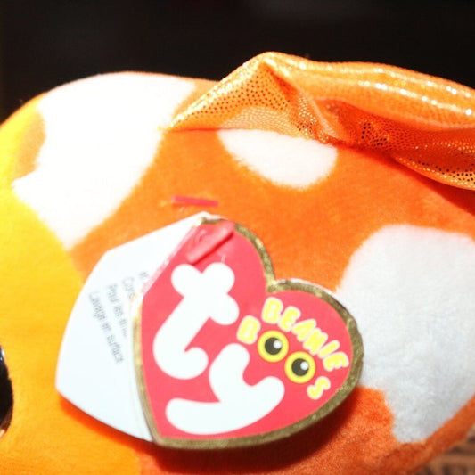 Ty Beanie Boos Sami The Fish Orange 6” / 15Cm 2016 Beanie Boo Soft Toy With Tag
