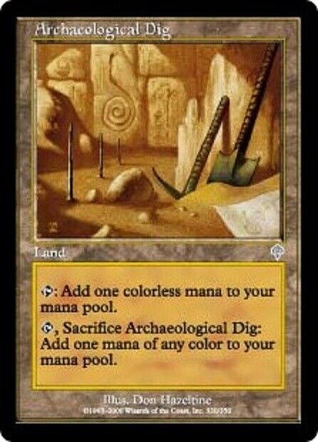 MTG 1x Archaeological Dig Invasion card MTG Magic the Gathering