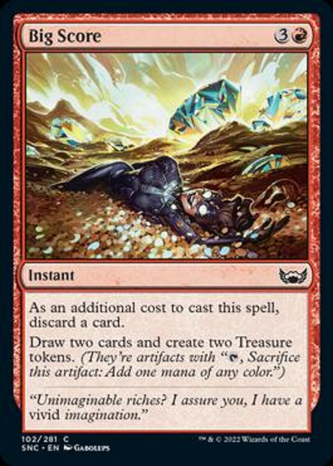 MTG MTG 1x Big Score Streets of New Capenna Card Magic The Gathering NM MTG MTG 1x Big Score Streets of New Capenna Card Magic The Gathering NM