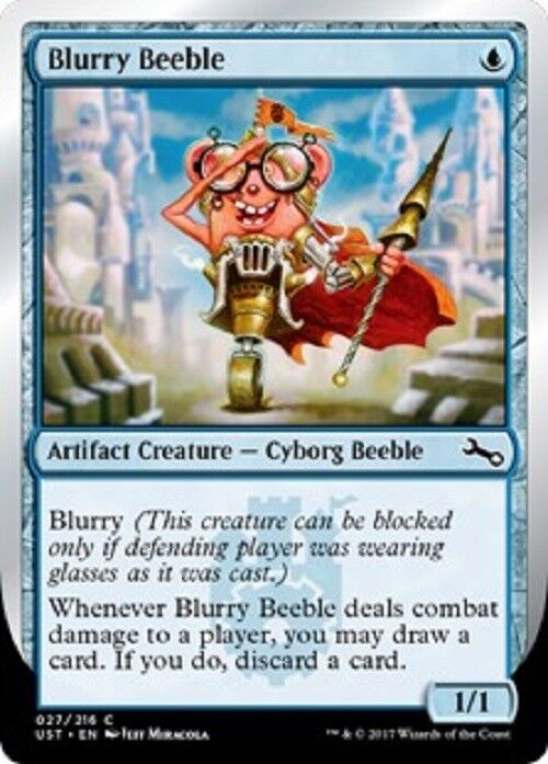 mtg unstable cards MTG 4x mtg Blurry Beeble Unstable cards Magic the Gathering NM – Omniphustoys