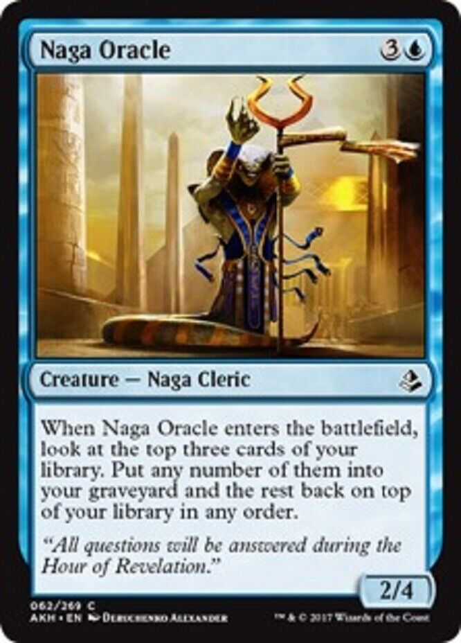 MTG MTG 4x Naga Oracle Amonkhet cards Magic The Gathering