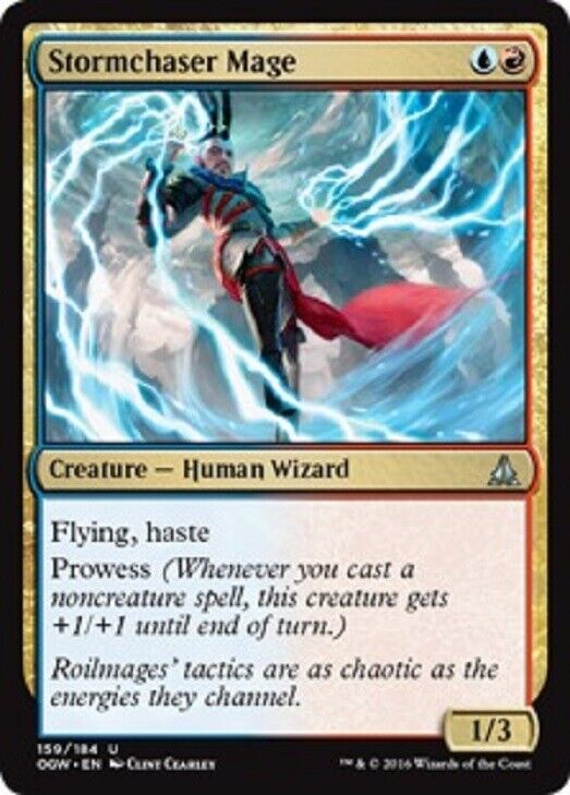 MTG 2x Stormchaser Mage Oath of the Gatewatch card Magic the Gathering Omniphustoys MTG 2x Stormchaser Mage Oath of the Gatewatch card Magic the Gathering Omniphustoys