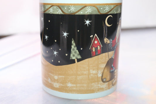 Tasse À Café Christmas Santa Claus Holiday, Night Gift Moon Mug Cup,
