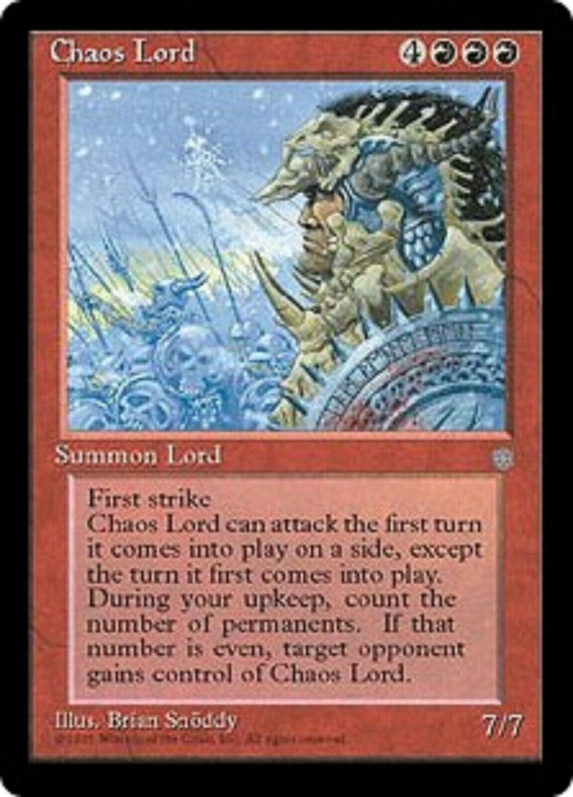 MTG 1x Chaos Lord Ice Age card MTG Magic the Gathering