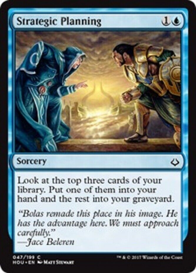 hour of devastation mtg card MTG MTG 4x Strategic Planning Hour of Devastation cards Magic The Gath – Omniphustoys