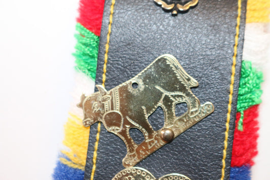 Vintage Rare Souvenir From Austria Bell On A Cow National Austrian Bell