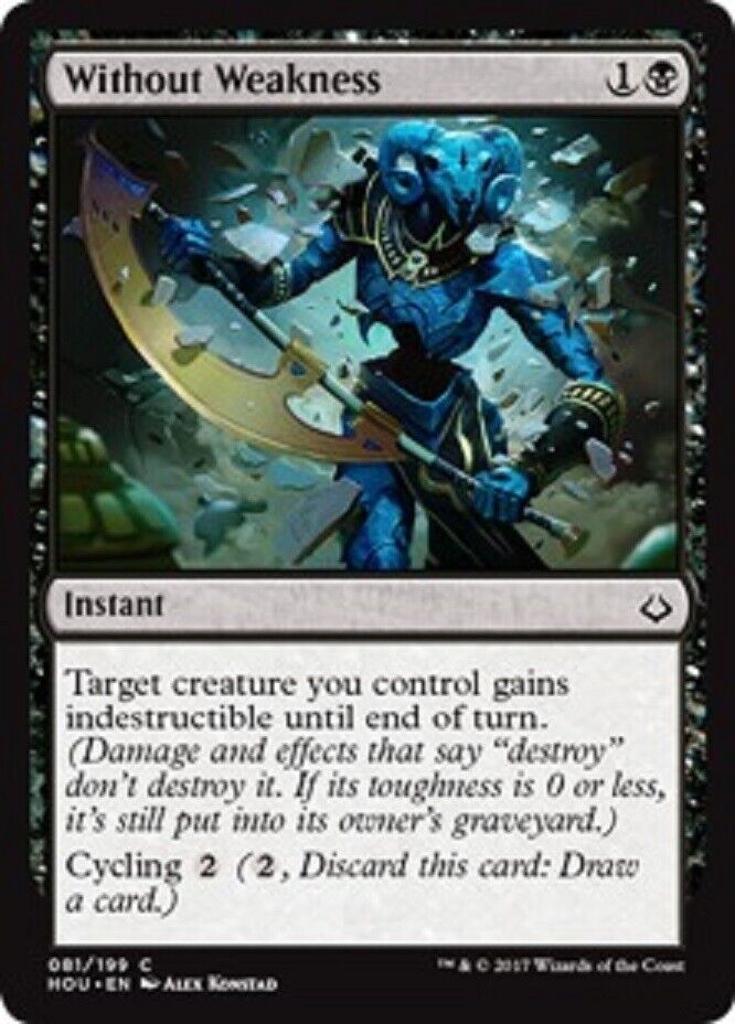 MTG MTG 4x Without Weakness Hour of Devastation cards Magic The Gathering