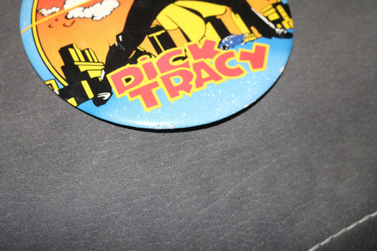 Vintage 6 Inch Dick Tracy The Movie Pinback Button Nos Vtg Rare Cartoon Collect