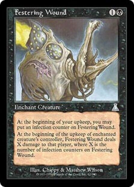 MTG MTG 1x Festering Wound Urza's Destiny Card Magic The Gathering