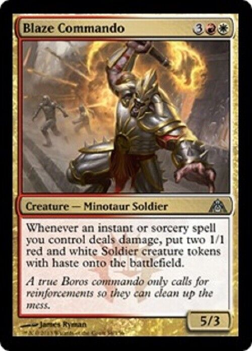 MTG MTG 1x Blaze Commando Dragon's Maze Magic The Gathering Pauper
