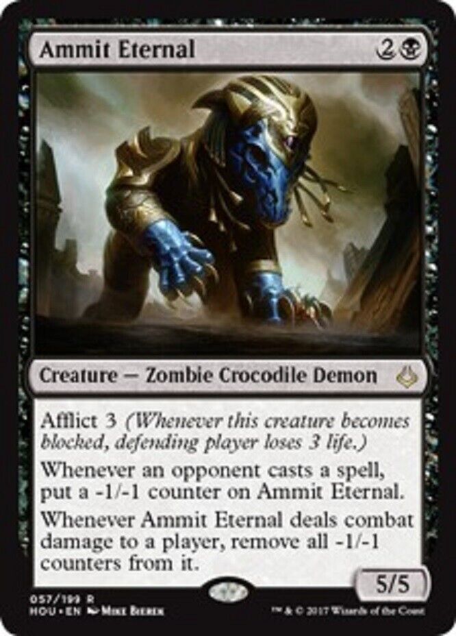 MTG MTG X1 Ammit Eternal Hour of Devastation CARD Magic the GAthering Omniphustoys MTG MTG X1 Ammit Eternal Hour of Devastation CARD Magic the GAthering Omniphustoys
