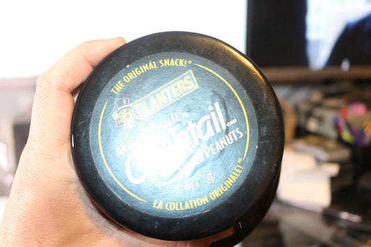 Mr Peanut Planters Nuts Ceramic Cookie Jar W/ Lid Vintage Black Yellow Vintage