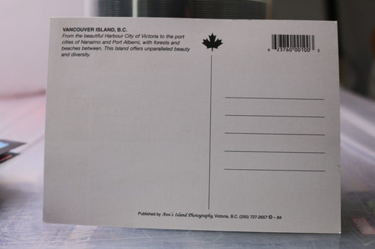 Vintage Post Card Vancouver Island British Columbia Harbour City Victoria