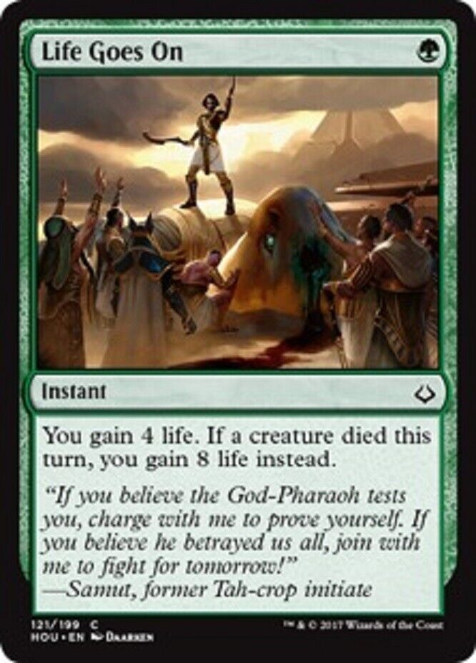 MTG MTG 4x Life Goes On Hour of Devastation cards Magic The Gathering