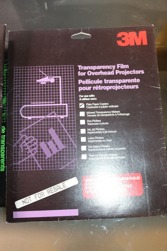 3M Transparency Film For Overhead Projectors Flip-Frame 5 Sheets + Colored Lot