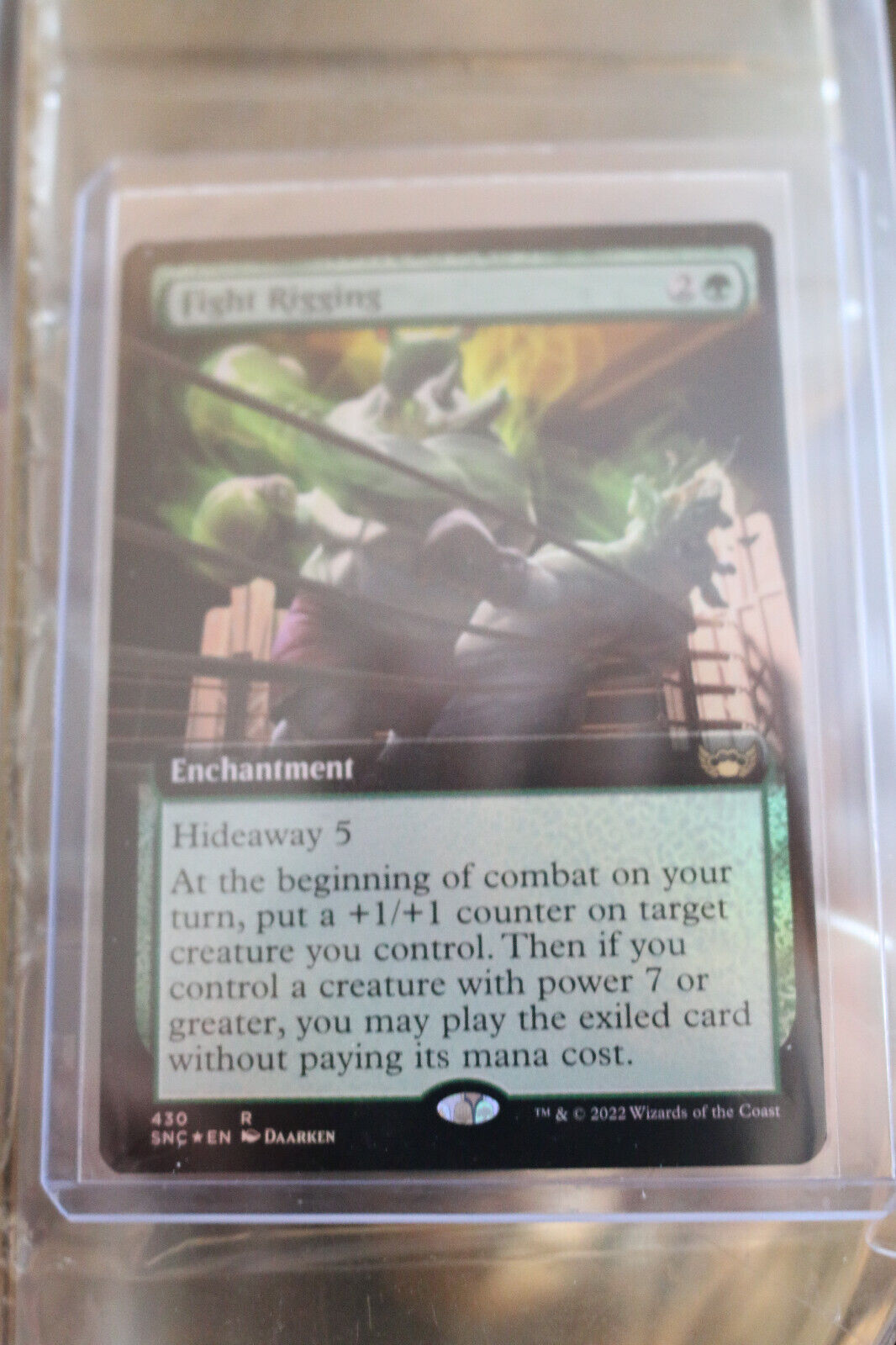 MTG MTG x1 Fight Rigging Extended Foil Streets of New Capenna Magic gatheri