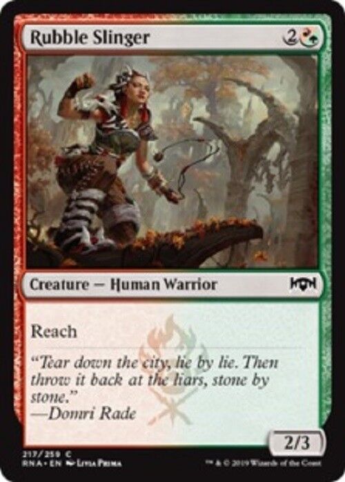 MTG 1x Rubble Slinger FOIL Ravnica Allegiance Unplayed NM Card