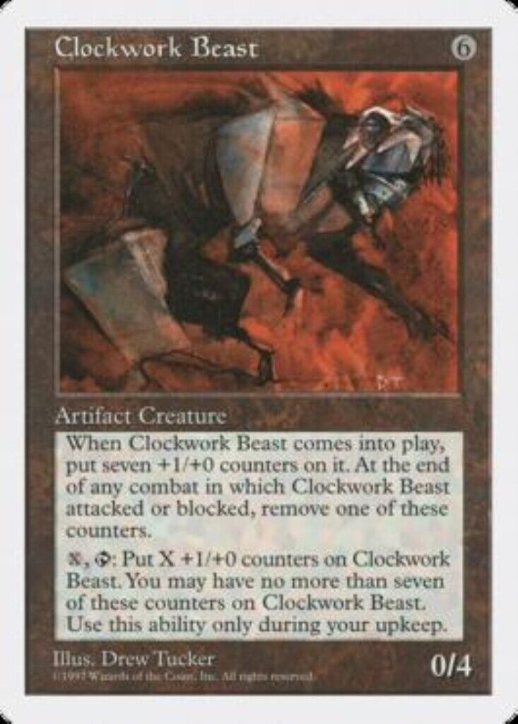 MTG 1x Clockwork Beast Fifth Edition MTG Magic the Gathering