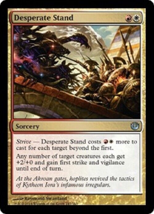 MTG MTG 1x Desperate Stand Journey into Nyx card Magic The Gathering –  Omniphustoys
