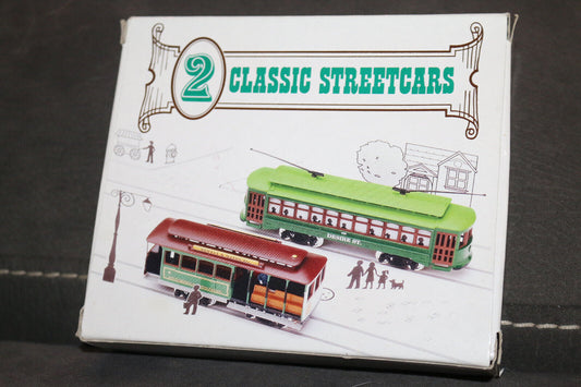 2 Classic Streetcars Desire St. & San Francisco Ho Scale Vintage