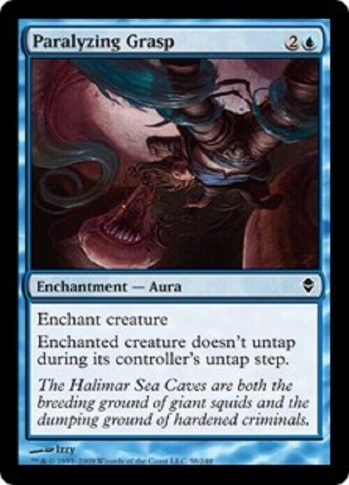 MTG MTG 4x Paralyzing Grasp Zendikar Cards Magic The Gathering Pauper