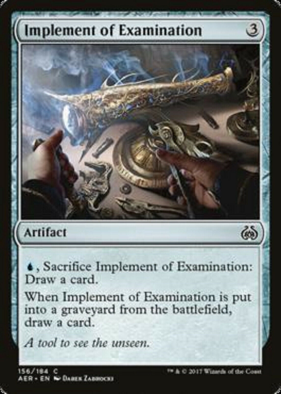 MTG 4x Implement of Examination Aether Revolt cards MTG Magic the Gath –  Omniphustoys