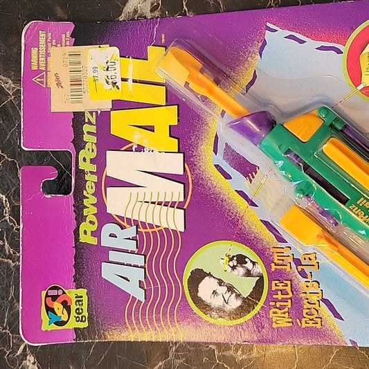 Vintage Powerpenz Air Mail Yes! Gear Sealed On Card Rare 1996 Toy