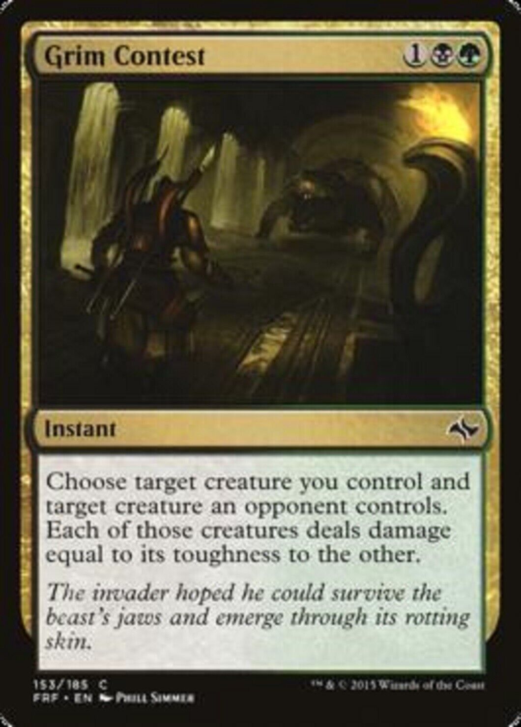 MTG MTG 4x Grim Contest Fate Reforged cards Magic the gathering Omniphustoys MTG MTG 4x Grim Contest Fate Reforged cards Magic the gathering Omniphustoys