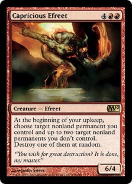 MTG MTG 1x Capricious Efreet Magic 2010 Magic The Gathering