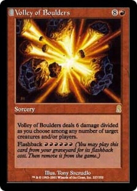 MTG 1x Volley of Boulders Odyssey card MTG Magic the Gathering