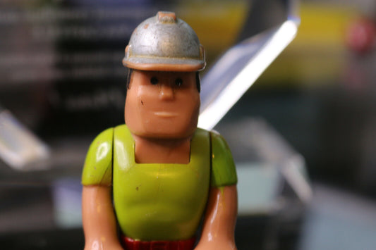 Fisher Price Husky Helpers Construction Action Figure Toy Vintage 1980'S