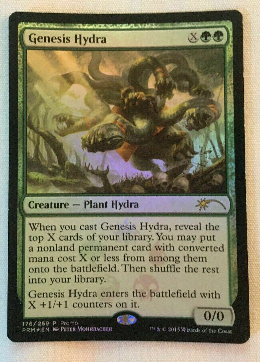 genesis mtg card MTG MTG 1x Genesis Hydra Foil Media Promos Magic The Gathering card – Omniphustoys