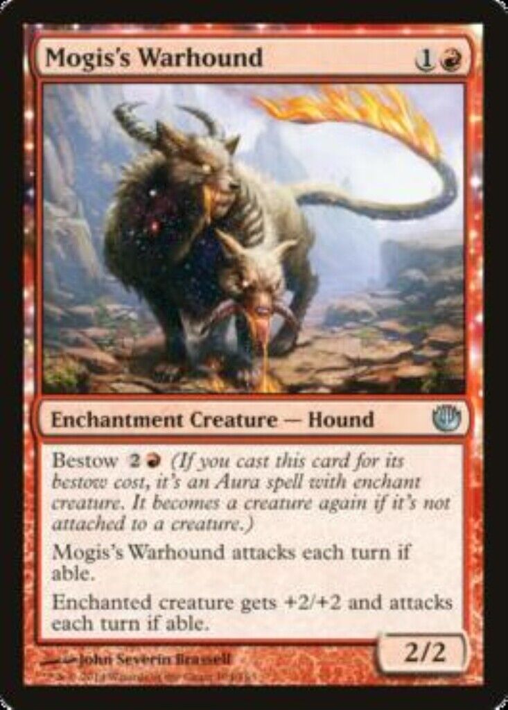 MTG MTG 1x Mogis's Warhound Journey into Nyx Card Magic The Gathering