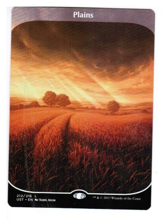 MTG x1 Plains (212) MTG Unstable M/NM English Magic The Gathering Land L