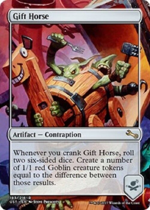 horse mtg cards MTG MTG Gift Horse Unstable card Magic the Gathering NM COntraption – Omniphustoys