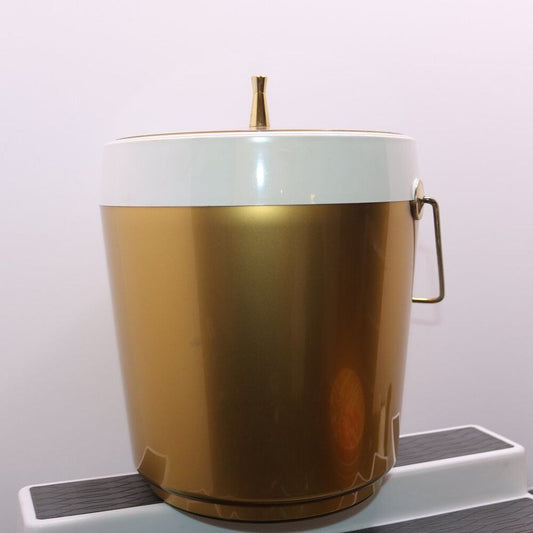 Large Golden Plastic Champagne Party Wine Beer Ice Cooler Bucket Vintage Vtg Rar