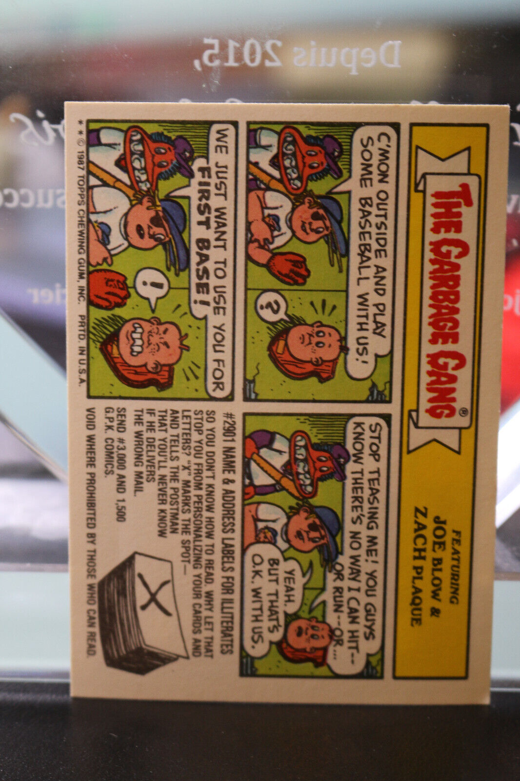 Yo Yolanda 1987 Garbage Pail Kids Sticker Gpk #414B Nm-Mint Sharp Corners