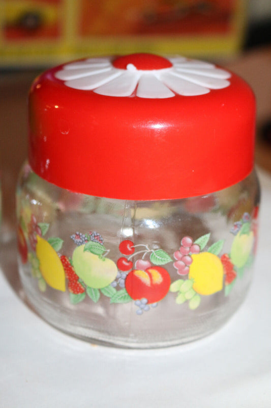 Legumes Piment Fleur Pot De Collection, Jar Bottle Cute Glass Vegetables Spice