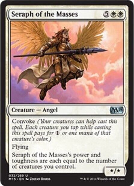 MTG MTG 1x Seraph of the Masses Magic 2015 Core Set Magic The Gathering