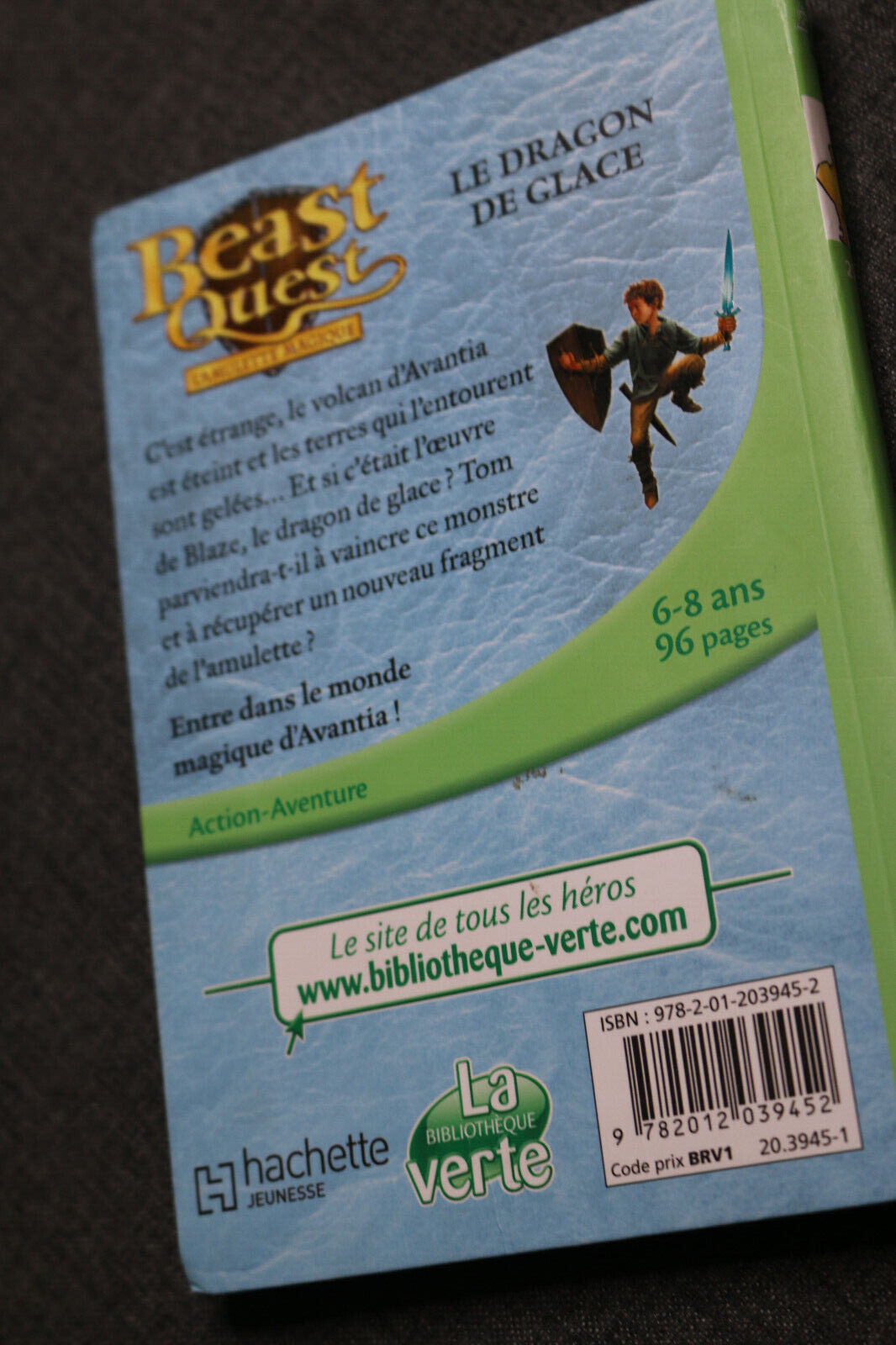 Beast Quest Le Dragon De Glace L'Amulette Magique Livre En Français Biblio Verte