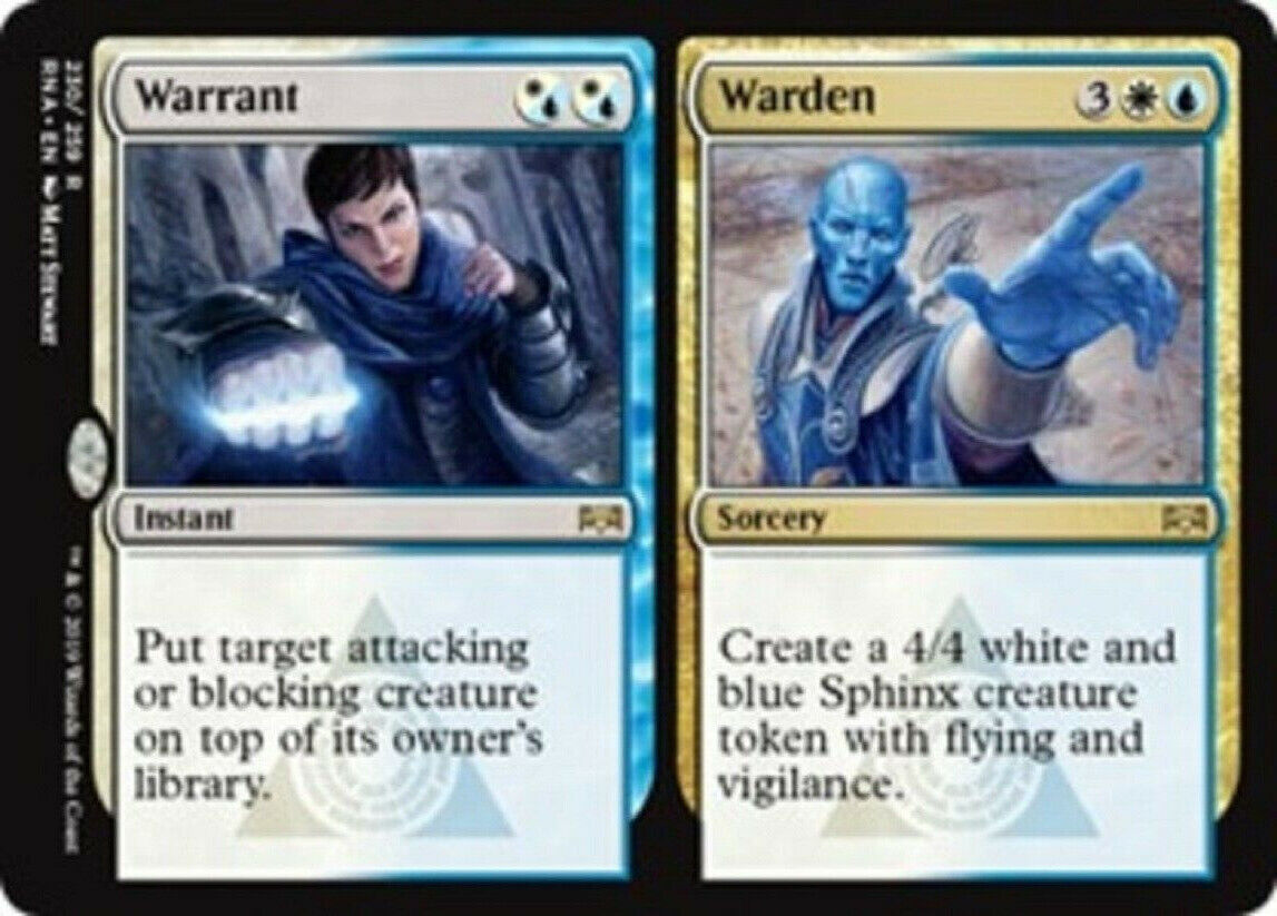 MTG Mtg x1 Warrant // Warden Ravnica Allegiance Magic the Gathering card