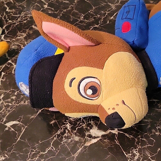 Nickelodeon Plush Dog Chase Paw Patrol Brown Blue Jacket Hat 17 Inch 2016 Kids