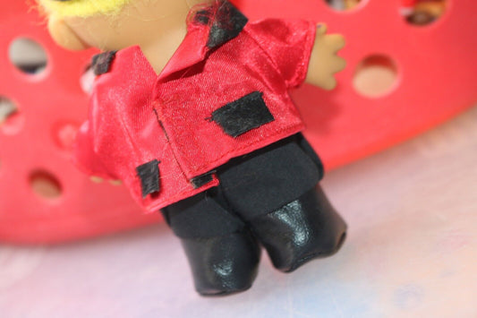 Vintage Russ 4.5" Race Horse Jockey Troll Doll Riding Figure Toy Vtg Collectibl