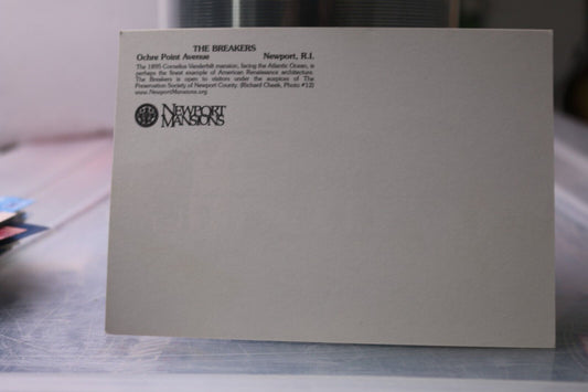 Vintage Post Card Newport Mansons The Breakers Ochre Point Avenue Newport R.I.