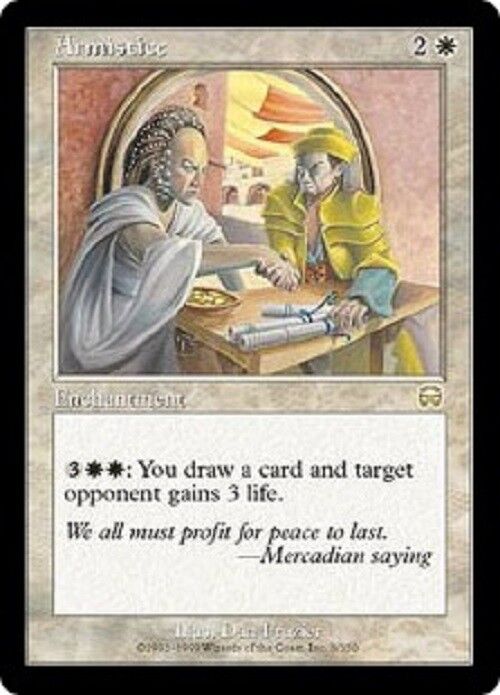 MTG 1x Armistice MM Mercadian Masques Mtg Magic The Gathering Card Commander