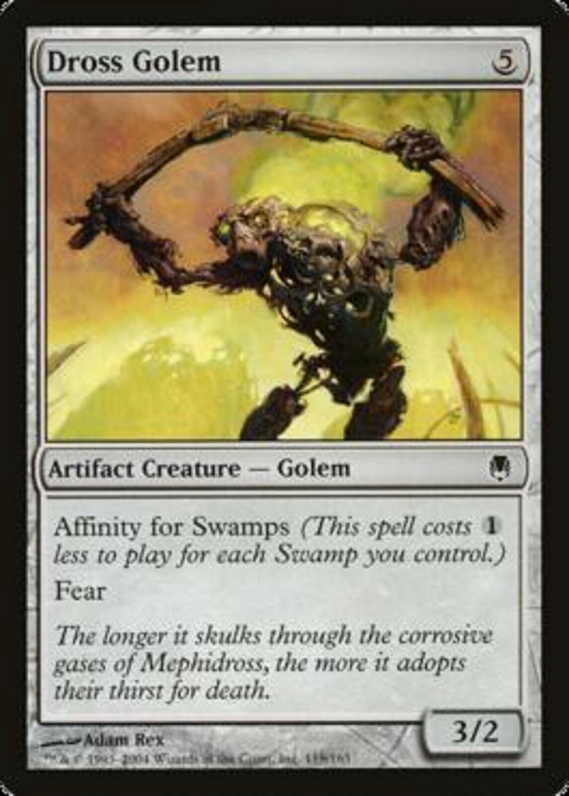 MTG MTG 4x Dross Golem Darksteel cards Magic the Gathering MTG MTG 4x Dross Golem Darksteel cards Magic the Gathering